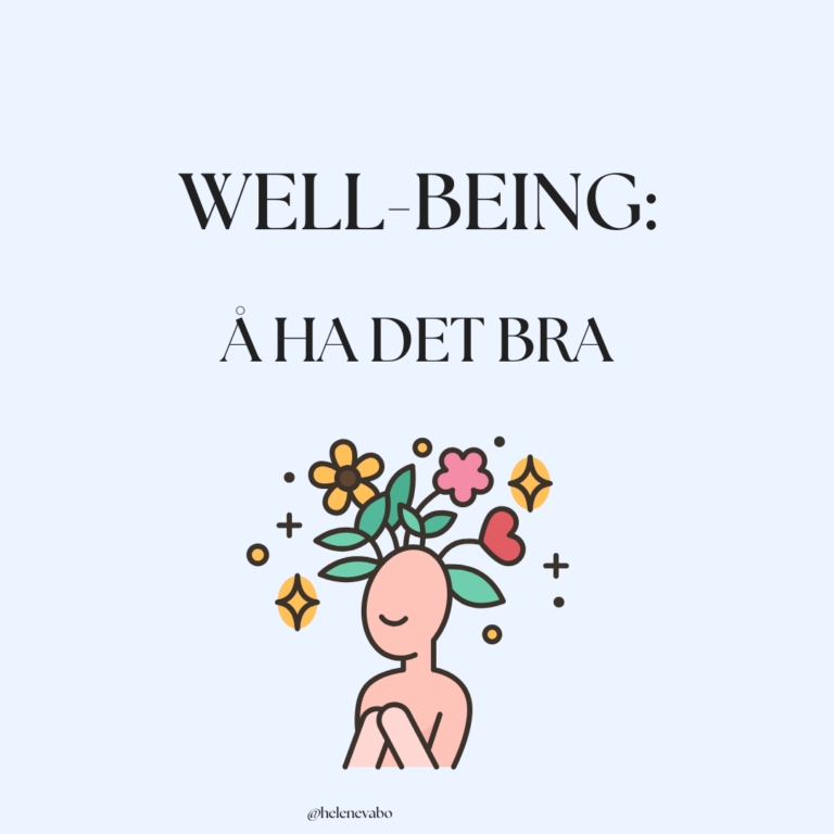 Well-being: å ha det bra